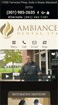 Mobile Screenshot of ambiancedentspa.com